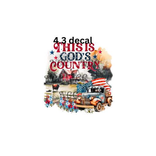 decal this is gods country