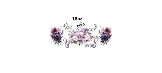 16oz flowers with hearts