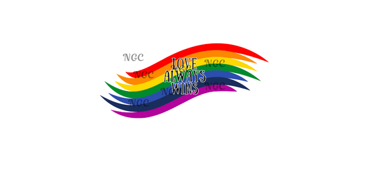 16 oz wrap rainbow love always wins
