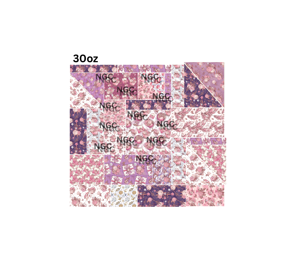 30oz lilac patchwork pre cut