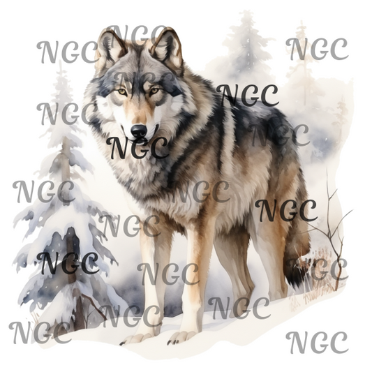 single decal lone wolf