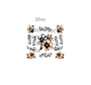 30oz leopard print flowers with elements