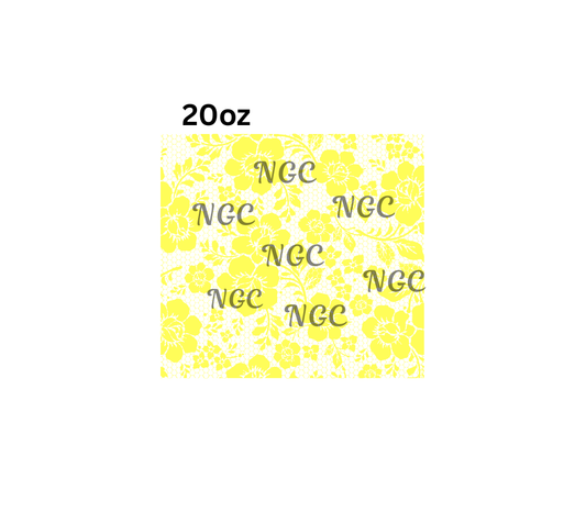 20oz bright yellow lace