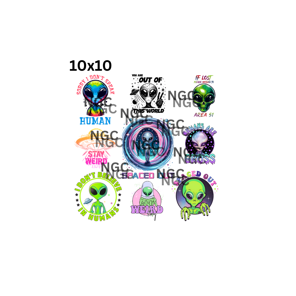 10x10 aliens