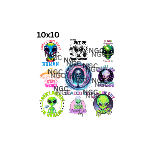 10x10 aliens
