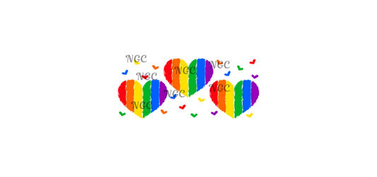 16oz wrap rainbow hearts