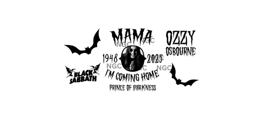 16oz ozzy osbourne black letters