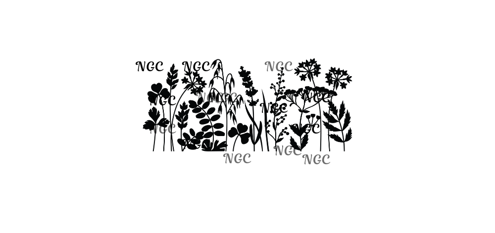 16 oz wrap flower elements sillouette