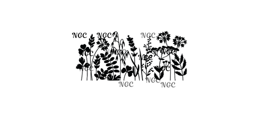 16 oz wrap flower elements sillouette