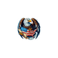 decal patriotic eagle holding USA