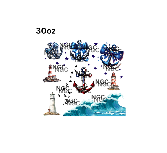 30oz anchors & lighthouses