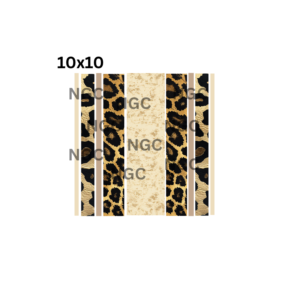 10x10 leopard bands