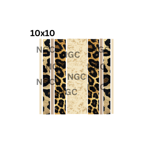 10x10 leopard bands