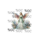 single decal angel with florals