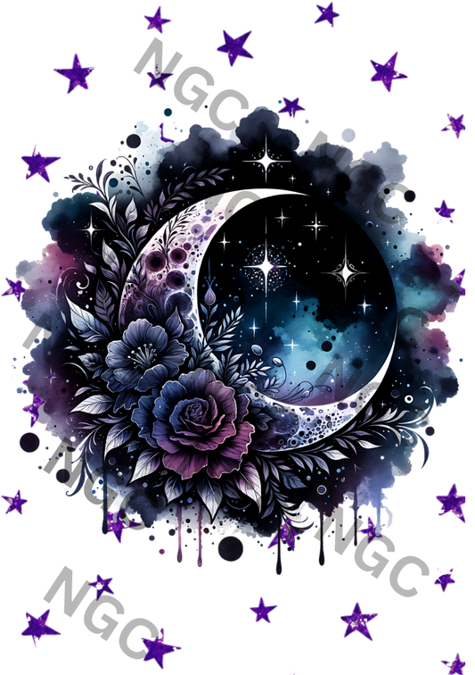 A5 Notebook Black Moon