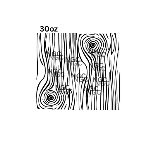 30oz tree bark outline