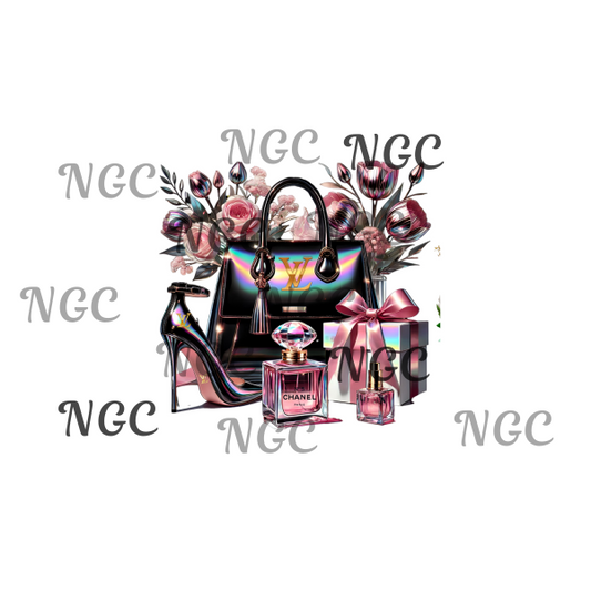 single decal LV & Chanel glam