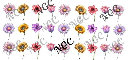 16oz wrap individual flowers