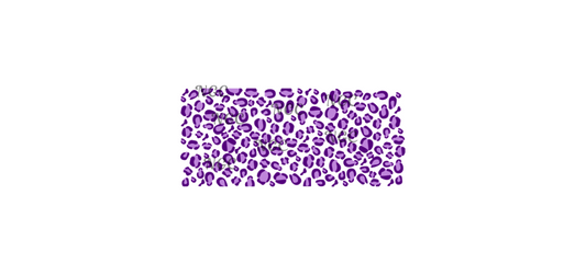 16oz wrap purple leopard print