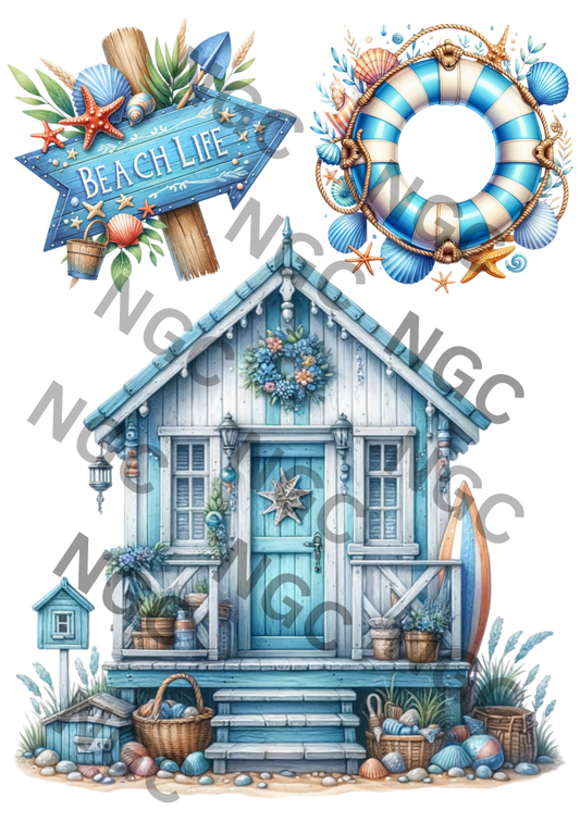 A5 Notebook beach life blue