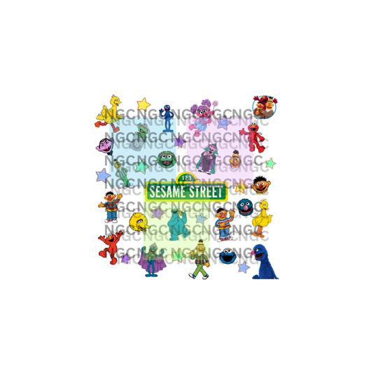 10x10 sesame street