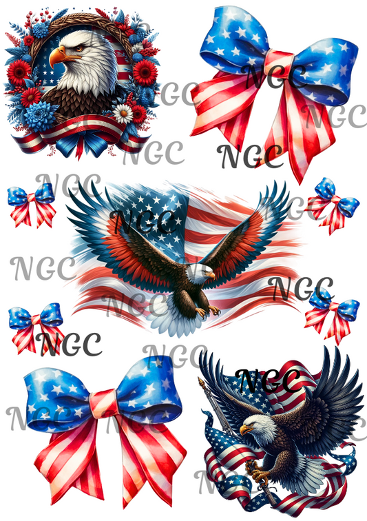 A5 Notebook Americana eagles
