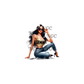 decal caucasian white woman zodiac gemini