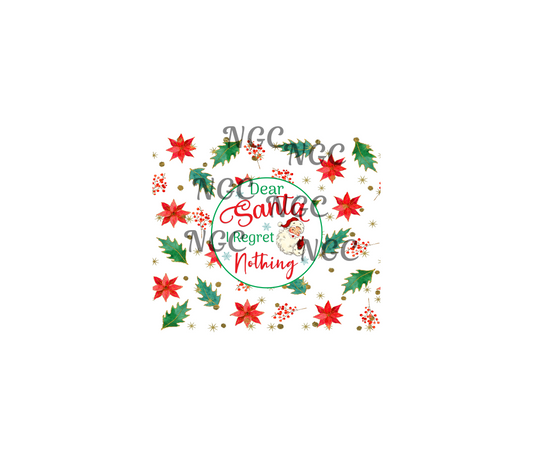 20oz santa I regret nothing christmas