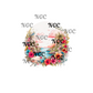 single decal hawaiian flowers