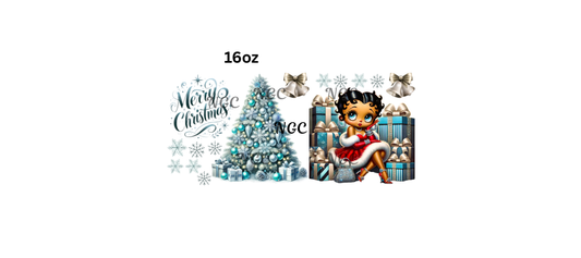 16oz tiffany color betty boop christmas