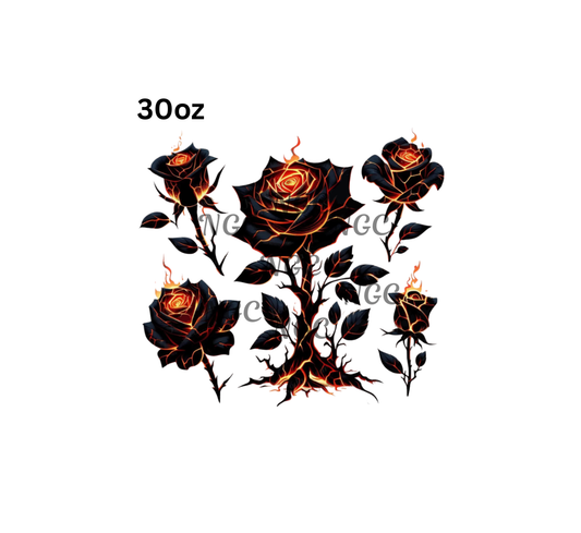 30oz fire roses
