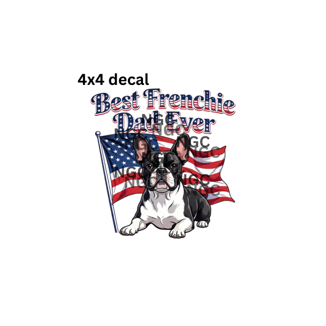 decal best frenchie dad