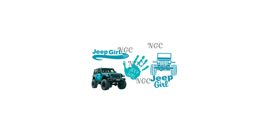 16oz teal jeep girl