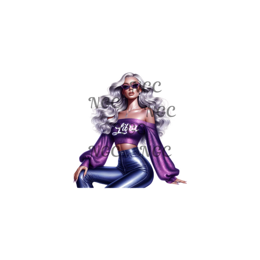 decal caucasian white woman zodiac libra