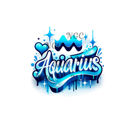 single decal aquarius