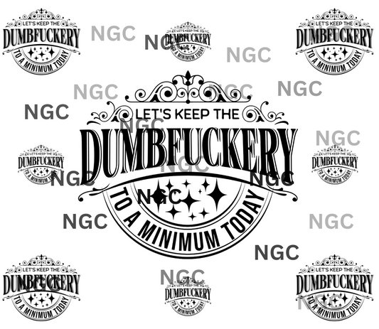 20oz wrap dumbfuckery black white