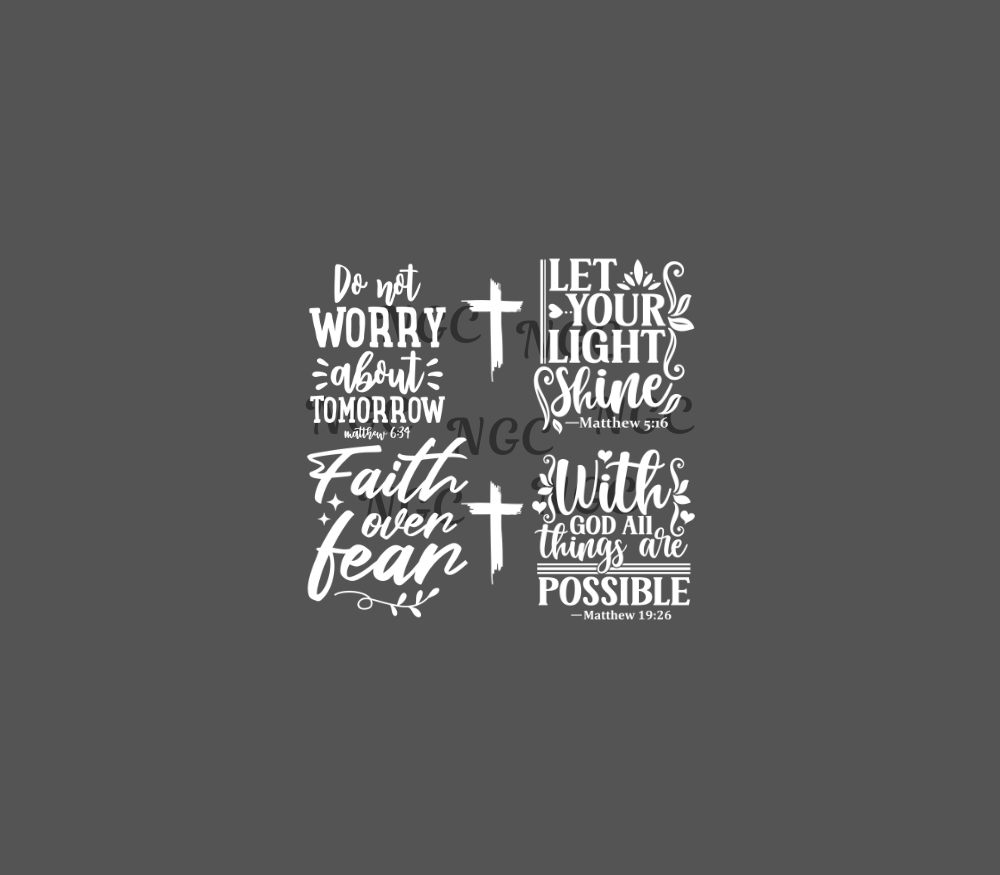 20oz faith sayings white