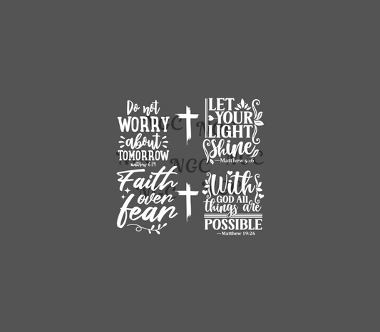 20oz faith sayings white