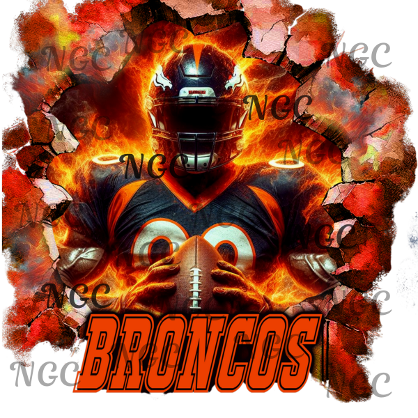 single decal Broncos