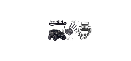 16oz black jeep girl