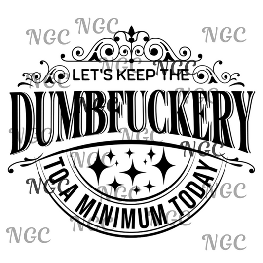 single decal dumbfuckery black/white