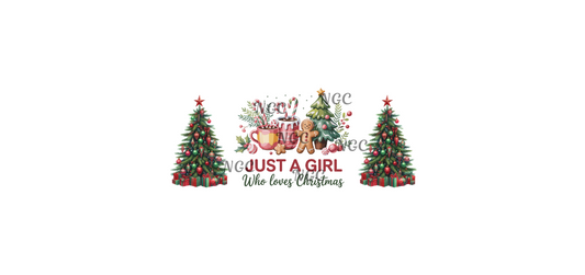 16oz just a girl who loves christmas