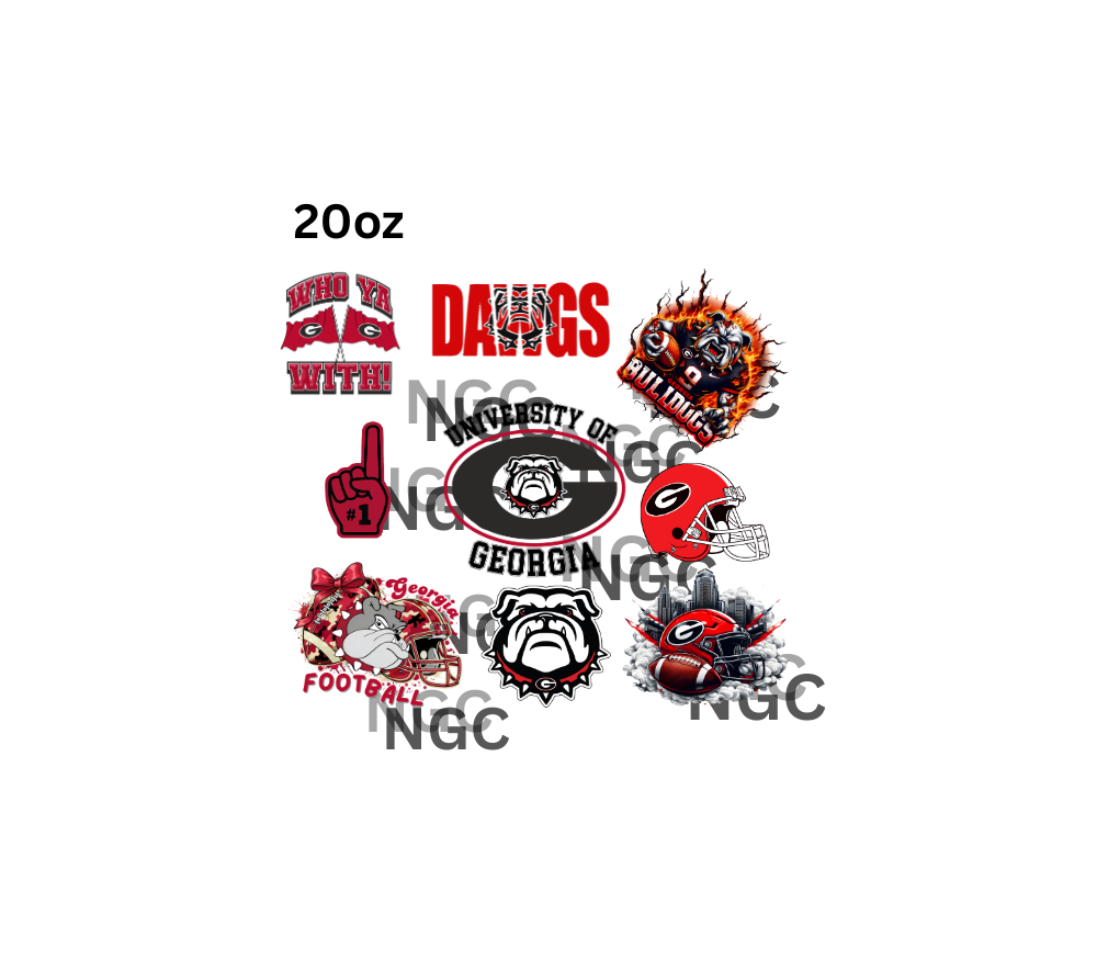 20oz georgia bulldogs dawgs