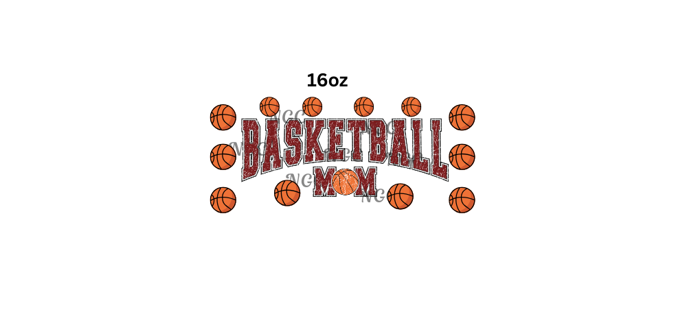 16oz basketball mom