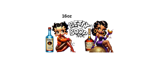 16oz betty boop liquor