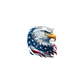 decal patriotic eagle head
