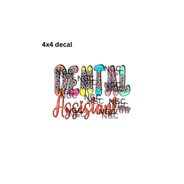decal dental assistant