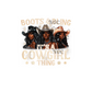 single decal melanin black brown women cowgirls boots&bling