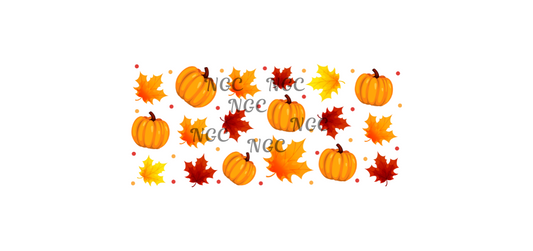 16oz maple leaves & pumpkins