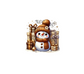 decal brown snowman10 christmas